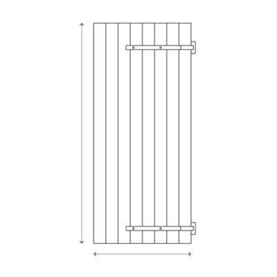 Volet coulissant aluminium anthracite Fortia - l.120 x H.135 cm - 2 vantaux
