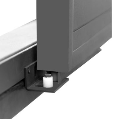 Volet coulissant aluminium anthracite Fortia - l.90 x H.135 cm - 2 vantaux
