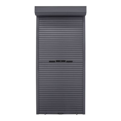 Volet roulant aluminium anthracite - ouverture manuelle - Fortia - l.100 x H.220 cm