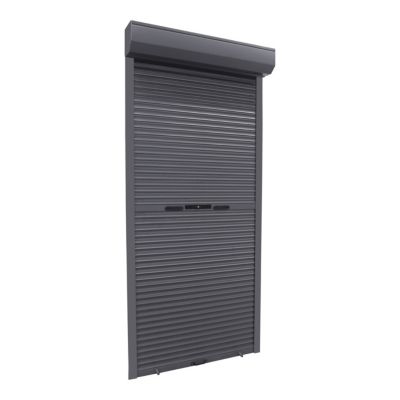 Volet roulant aluminium anthracite - ouverture manuelle - Fortia - l.100 x H.220 cm