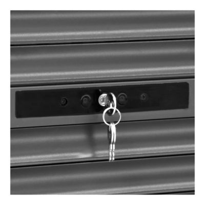 Volet roulant aluminium anthracite - ouverture manuelle - Fortia - l.100 x H.220 cm