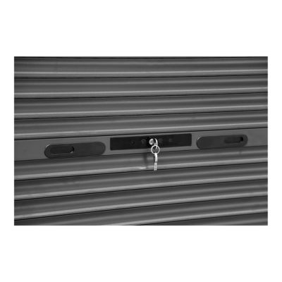 Volet roulant aluminium anthracite - ouverture manuelle - Fortia - l.100 x H.220 cm