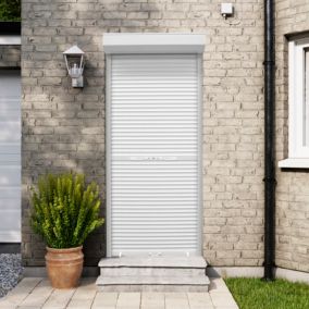 Volet roulant aluminium blanc - ouverture manuelle - Fortia - l.100 x H.220 cm
