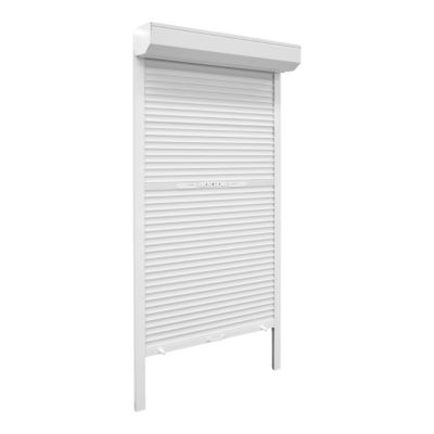 Volet roulant aluminium blanc - ouverture manuelle - Fortia - l.100 x H.220 cm