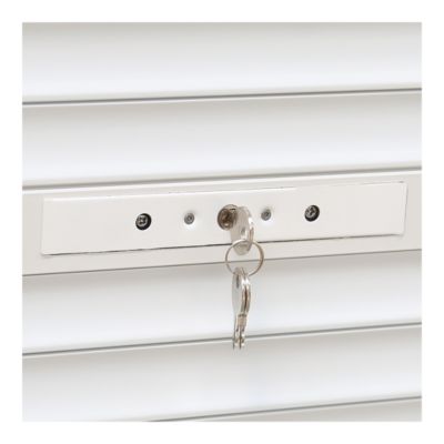 Volet roulant aluminium blanc - ouverture manuelle - Fortia - l.100 x H.220 cm