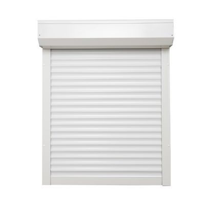 Volet roulant aluminium blanc - ouverture manuelle par sangle - Protecta - l.120 x H.135 cm