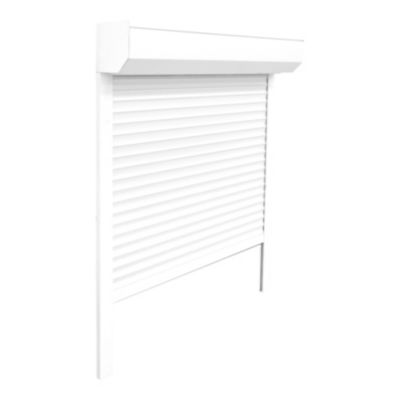 Volet roulant aluminium blanc - ouverture motorisée - Fortia - l.100 x H.135 cm