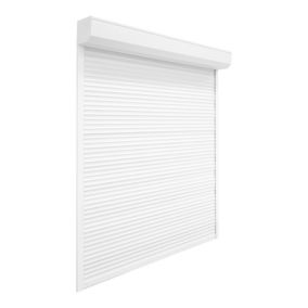 Volet roulant aluminium blanc - ouverture motorisée - Fortia - l.100 x H.165 cm
