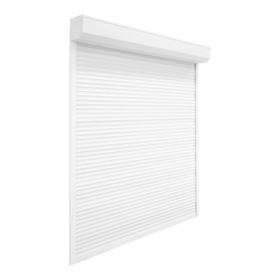 Volet roulant aluminium blanc - ouverture motorisée - Fortia - l.180 x H.215 cm