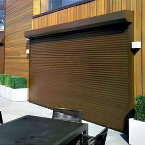 Volet Roulant Rénovation en aluminium 45mm (Blanc signalisation RAL9016 - Moteur DELTADORE à télécommande - 2400 x 2250 mm)