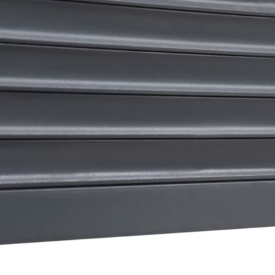 Volet roulant solaire aluminium anthracite - ouverture motorisée - Fortia - l.100 x H.135 cm