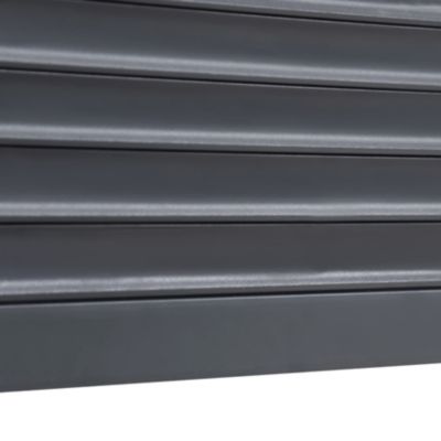 Volet roulant solaire aluminium anthracite - ouverture motorisée - Fortia - l.120 x H.135 cm