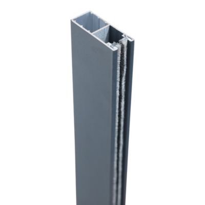 Volet roulant solaire aluminium anthracite - ouverture motorisée - Fortia - l.120 x H.135 cm