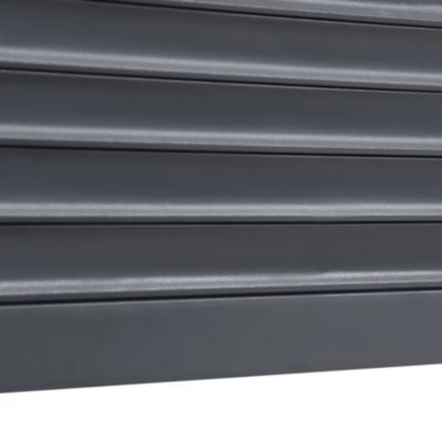 Volet roulant solaire aluminium anthracite - ouverture motorisée - Fortia - l.120 x H.215 cm