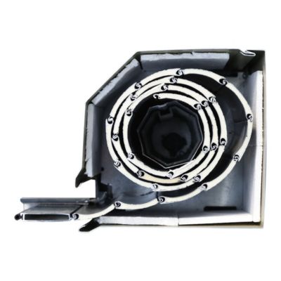 Volet roulant solaire aluminium anthracite - ouverture motorisée - Fortia - l.80 x H.205 cm