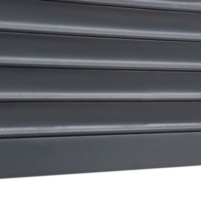Volet roulant solaire aluminium anthracite - ouverture motorisée - Fortia - l.80 x H.205 cm
