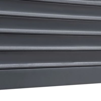 Volet roulant solaire aluminium anthracite - ouverture motorisée - Fortia - l.90 x H.135 cm
