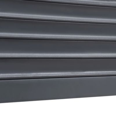 Volet roulant solaire aluminium anthracite - ouverture motorisée - Fortia - l.90 x H.155 cm