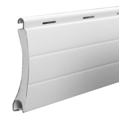 Volet roulant solaire aluminium blanc - ouverture motorisée - Fortia - l.120 x H.215 cm