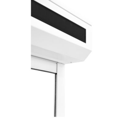 Volet roulant solaire aluminium blanc - ouverture motorisée - Fortia - l.80 x H.205 cm