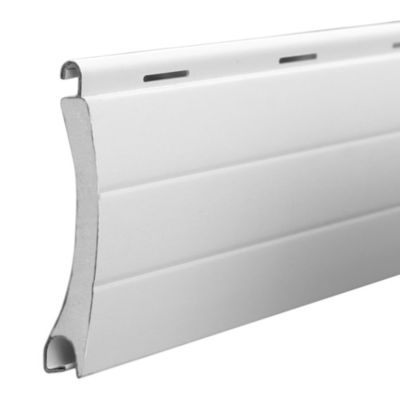 Volet roulant solaire aluminium blanc - ouverture motorisée - Fortia - l.80 x H.205 cm