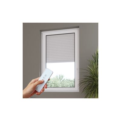 Volet roulant solaire radio alu H 215 cm x L 120 cm Blanc