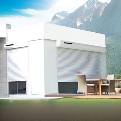 Volet Roulant Solaire Somfy (Blanc signalisation RAL9016 - 1200 X 1200mm)