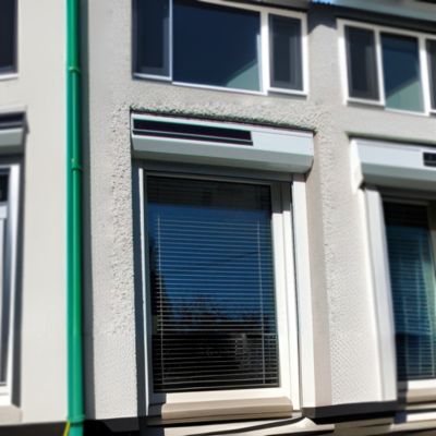 Volet Roulant Solaire Somfy (Blanc signalisation RAL9016 - 2400 x 2200mm)