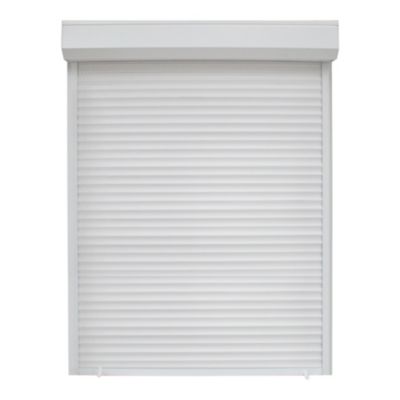 Volet roulant uPVC blanc - ouverture manuelle par sangle - Fortia - l.100 x H.155 cm