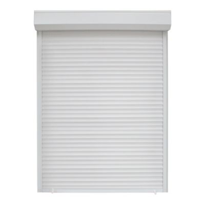 Volet roulant uPVC blanc - ouverture manuelle par sangle - Fortia - l.100 x H.165 cm