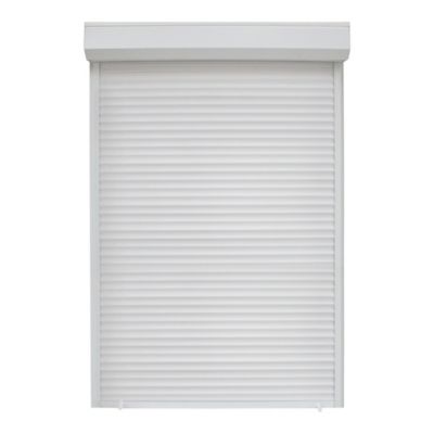 Volet roulant uPVC blanc - ouverture manuelle par sangle - Fortia - l.100 x H.175 cm