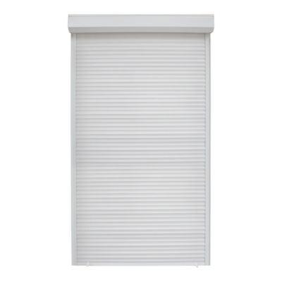 Volet roulant uPVC blanc - ouverture manuelle par sangle - Fortia - l.100 x H.215 cm