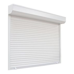 Volet roulant uPVC blanc - ouverture manuelle par sangle - Fortia - l.120 x H.125 cm