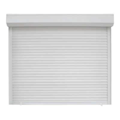 Volet roulant uPVC blanc - ouverture manuelle par sangle - Fortia - l.120 x H.125 cm