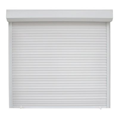 Volet roulant uPVC blanc - ouverture manuelle par sangle - Fortia - l.120 x H.135 cm