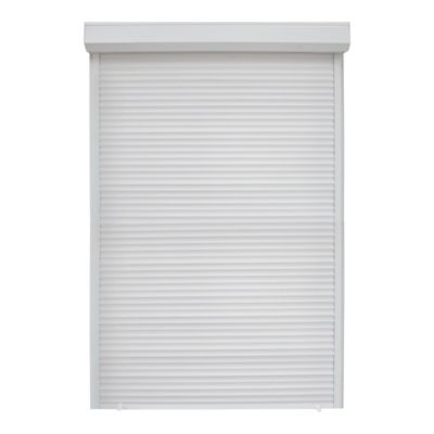 Volet roulant uPVC blanc - ouverture manuelle par sangle - Fortia - l.120 x H.215 cm