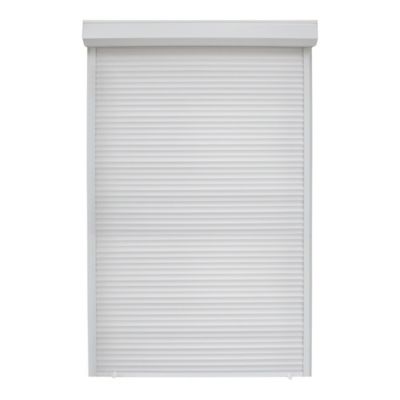 Volet roulant uPVC blanc - ouverture manuelle par sangle - Fortia - l.120 x H.225 cm