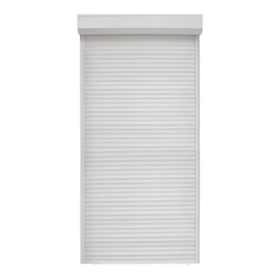 Volet roulant uPVC blanc - ouverture manuelle par sangle - Fortia - l.80 x H.205 cm