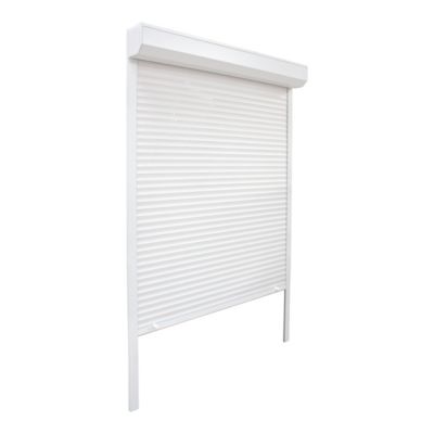 Volet roulant uPVC blanc - ouverture manuelle par sangle - Fortia - l.80 x H.205 cm