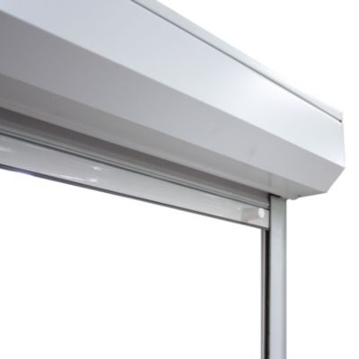Volet roulant uPVC blanc - ouverture manuelle par sangle - Fortia - l.80 x H.205 cm