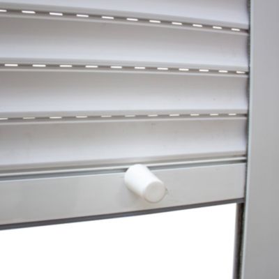 Volet roulant uPVC blanc - ouverture manuelle par sangle - Fortia - l.80 x H.205 cm
