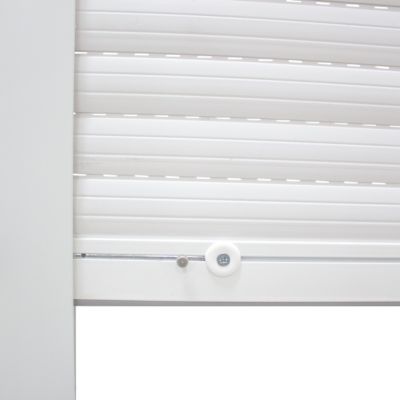 Volet roulant uPVC blanc - ouverture manuelle par sangle - Fortia - l.80 x H.205 cm