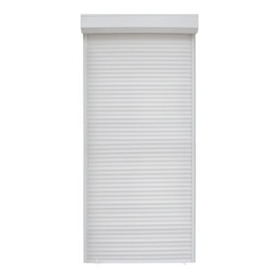 Volet roulant uPVC blanc - ouverture manuelle par sangle - Fortia - l.80 x H.215 cm