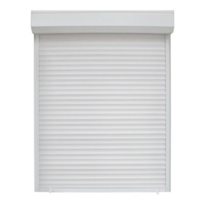 Volet roulant uPVC blanc - ouverture manuelle par sangle - Fortia - l.90 x H.135 cm