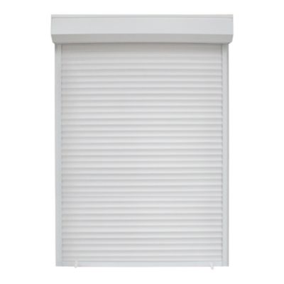 Volet roulant uPVC blanc - ouverture manuelle par sangle - Fortia - l.90 x H.155 cm