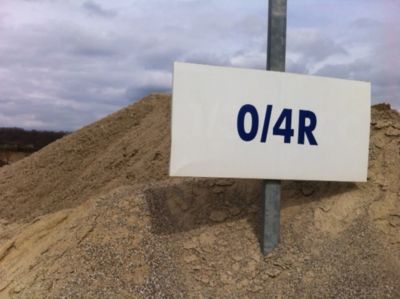 Vrac de Sable à bâtir granulo 0/4 R pour travaux de maçonnerie +/-1m³