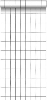Walls4You papier peint à carreaux noir et blanc - 53 cm x 10.05 m - 935312