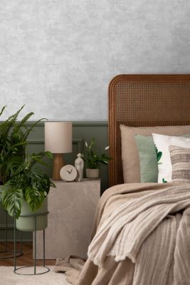Papier Peint Erismann Effet Pierre/béton – 0,53 X 10,05 M, Couleur Grise, Lavable