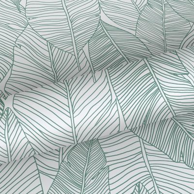 Walls4You papier peint feuilles vert et blanc - 53 cm x 10.05 m - 935309