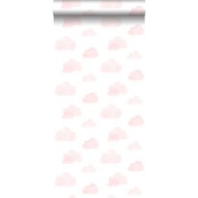 Walls4You papier peint petits nuages rose clair - 53 cm x 10,05 m - 935302